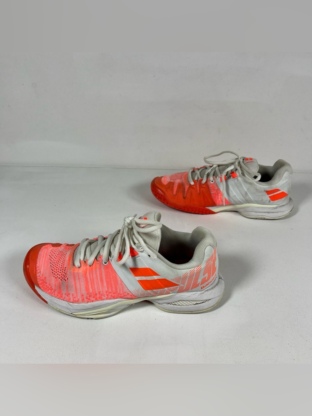 Babolat Womens Propulse Blast All Court Tennis Shoes Pickleball White Orange 7.5